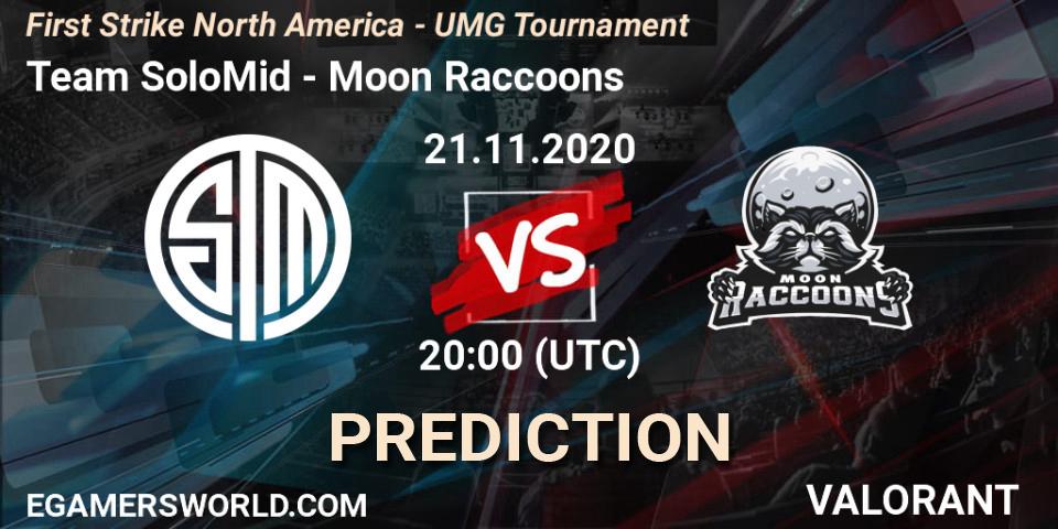 Prognoza Team SoloMid - Moon Raccoons. 21.11.2020 at 22:00, VALORANT, First Strike North America - UMG Tournament