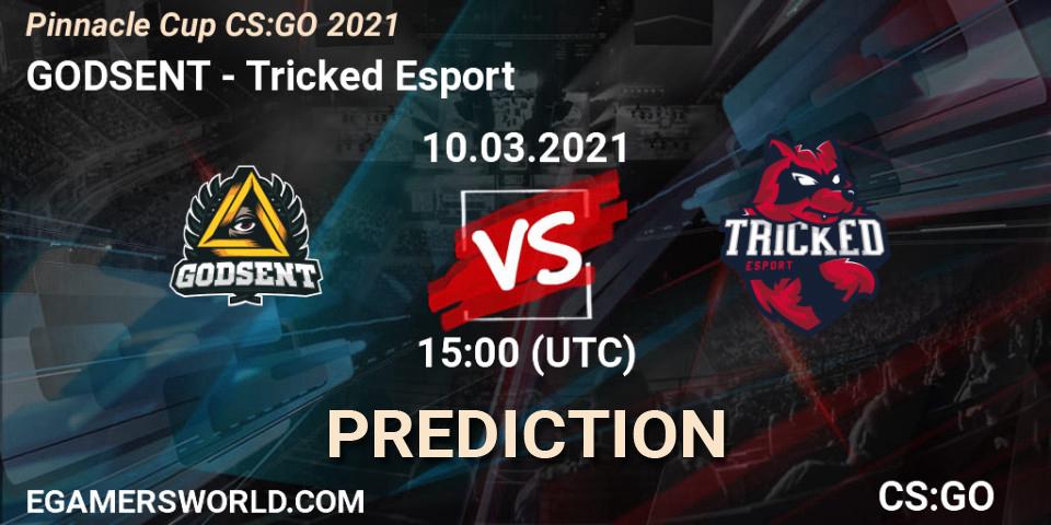 Prognoza GODSENT - Tricked Esport. 10.03.2021 at 15:00, Counter-Strike (CS2), Pinnacle Cup #1