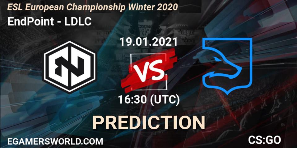 Prognoza EndPoint - LDLC. 19.01.21, CS2 (CS:GO), ESL European Championship Winter 2020