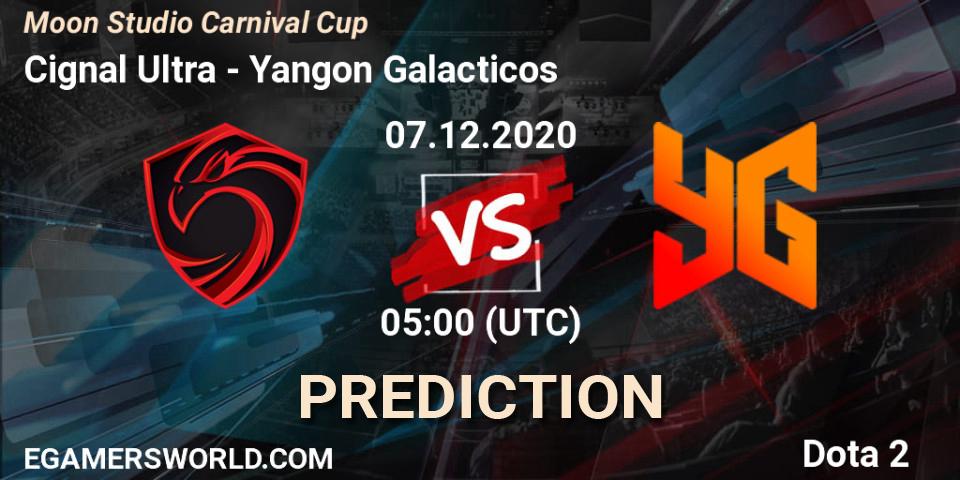 Prognoza Cignal Ultra - Yangon Galacticos. 07.12.2020 at 05:12, Dota 2, Moon Studio Carnival Cup