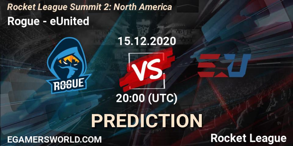 Prognoza Rogue - eUnited. 15.12.2020 at 20:00, Rocket League, Rocket League Summit 2: North America