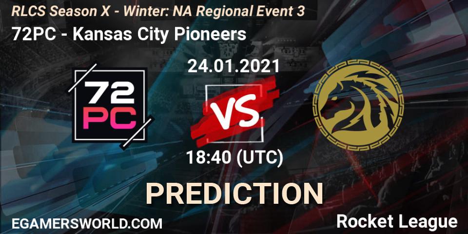 Prognoza 72PC - Kansas City Pioneers. 24.01.2021 at 18:40, Rocket League, RLCS Season X - Winter: NA Regional Event 3
