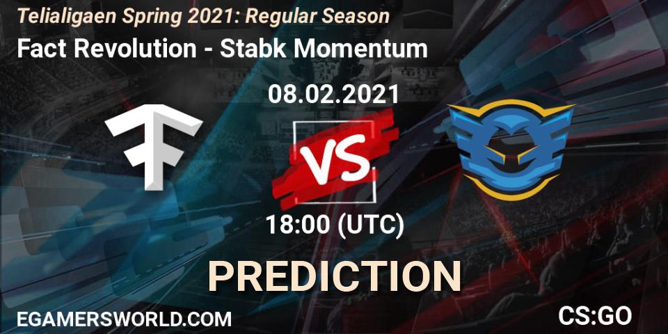 Prognoza Fact Revolution - Stabæk Momentum. 08.02.2021 at 18:00, Counter-Strike (CS2), Telialigaen Spring 2021: Regular Season