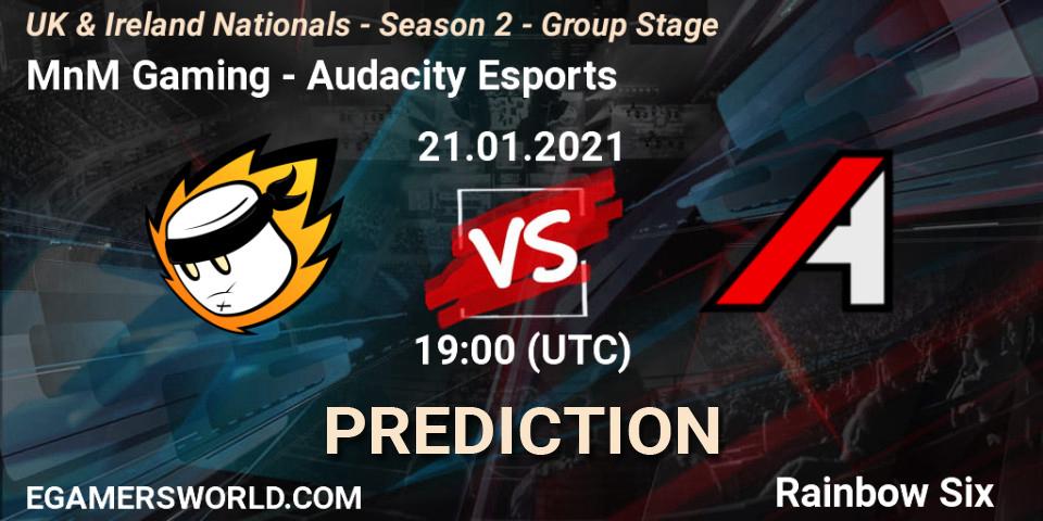 Prognoza MnM Gaming - Audacity Esports. 21.01.2021 at 19:00, Rainbow Six, UK & Ireland Nationals - Season 2 - Group Stage
