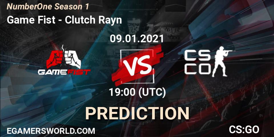Prognoza Game Fist - Clutch Rayn. 09.01.2021 at 19:00, Counter-Strike (CS2), NumberOne Season 1