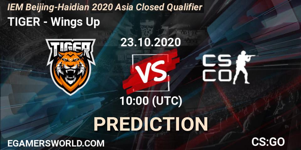 Prognoza TIGER - Wings Up. 23.10.2020 at 10:00, Counter-Strike (CS2), IEM Beijing-Haidian 2020 Asia Closed Qualifier