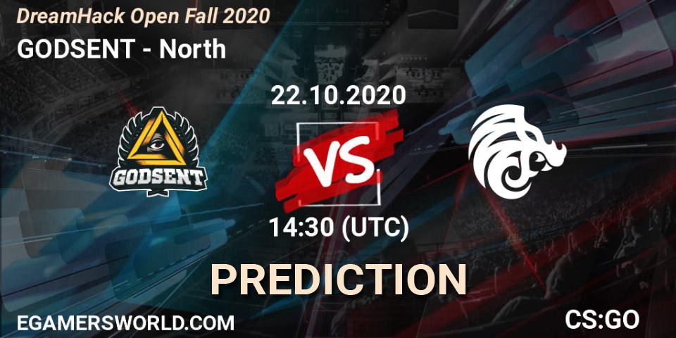 Prognoza GODSENT - North. 22.10.2020 at 14:30, Counter-Strike (CS2), DreamHack Open Fall 2020