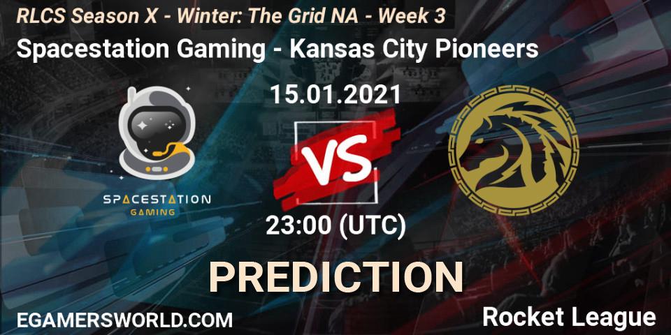 Prognoza Spacestation Gaming - Kansas City Pioneers. 15.01.2021 at 23:00, Rocket League, RLCS Season X - Winter: The Grid NA - Week 3