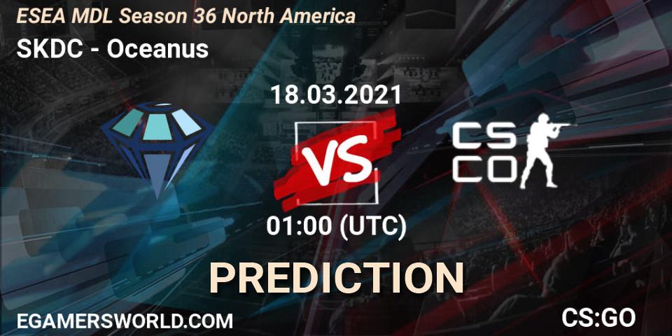 Prognoza SKDC - Oceanus. 18.03.2021 at 01:00, Counter-Strike (CS2), MDL ESEA Season 36: North America - Premier Division