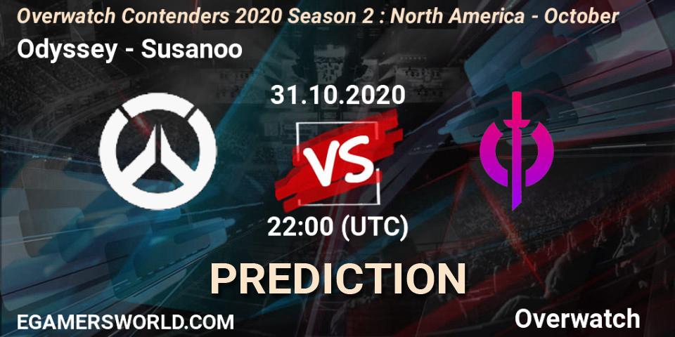 Prognoza Odyssey - Susanoo. 31.10.2020 at 22:00, Overwatch, Overwatch Contenders 2020 Season 2: North America - October