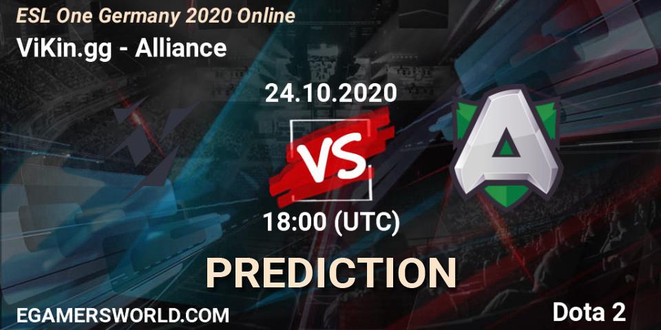 Prognoza ViKin.gg - Alliance. 24.10.2020 at 15:00, Dota 2, ESL One Germany 2020 Online