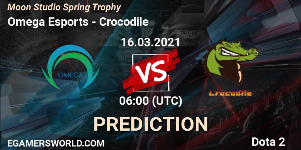 Prognoza Omega Esports - Crocodile. 16.03.2021 at 06:16, Dota 2, Moon Studio Spring Trophy