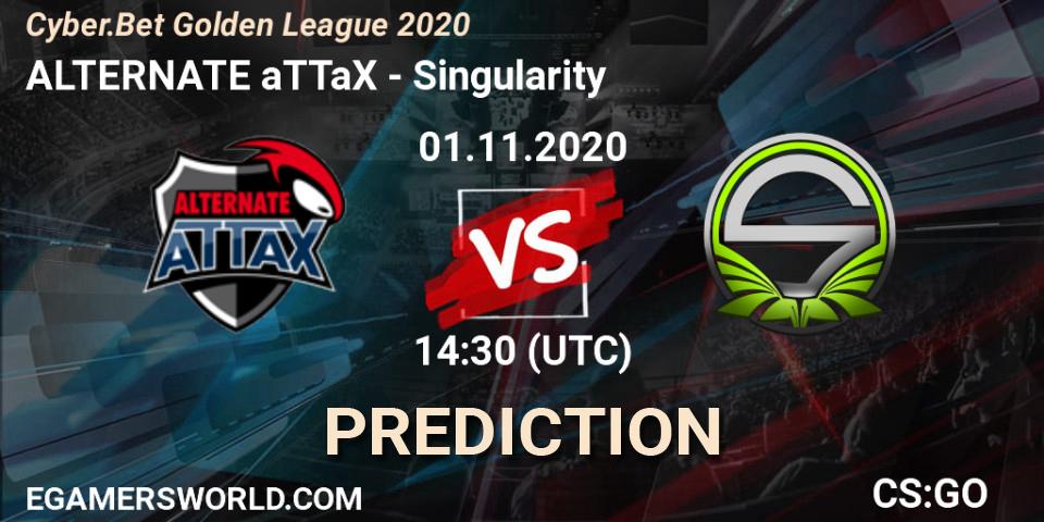 Prognoza ALTERNATE aTTaX - Singularity. 01.11.2020 at 14:30, Counter-Strike (CS2), Cyber.Bet Golden League 2020