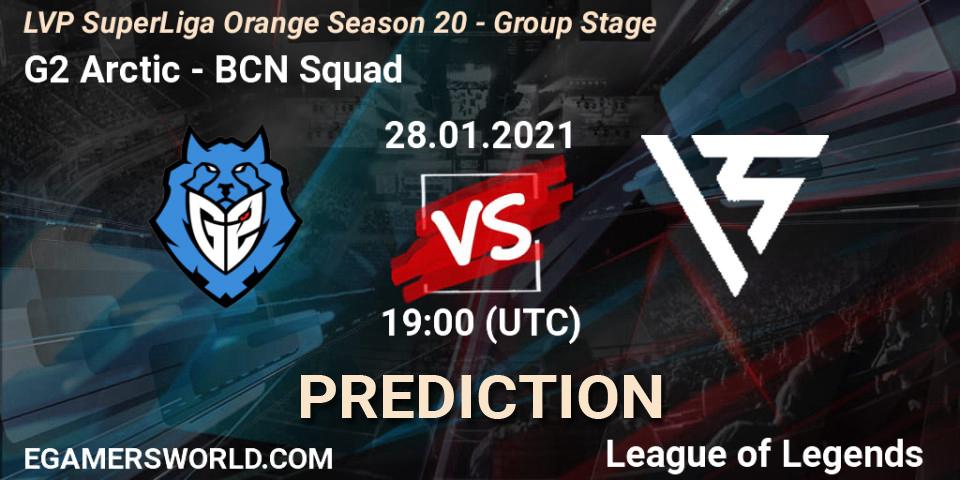 Prognoza G2 Arctic - BCN Squad. 28.01.2021 at 19:00, LoL, LVP SuperLiga Orange Season 20 - Group Stage