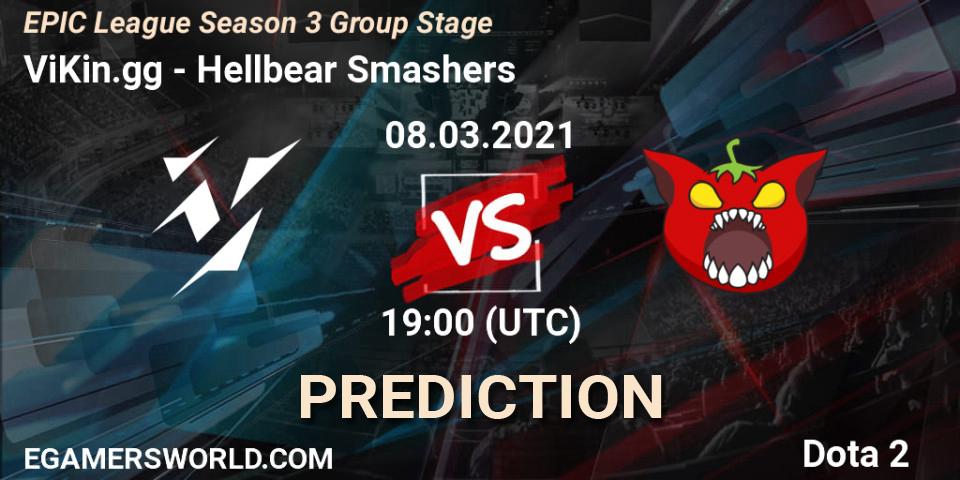 Prognoza ViKin.gg - Hellbear Smashers. 08.03.2021 at 21:05, Dota 2, EPIC League Season 3 Group Stage