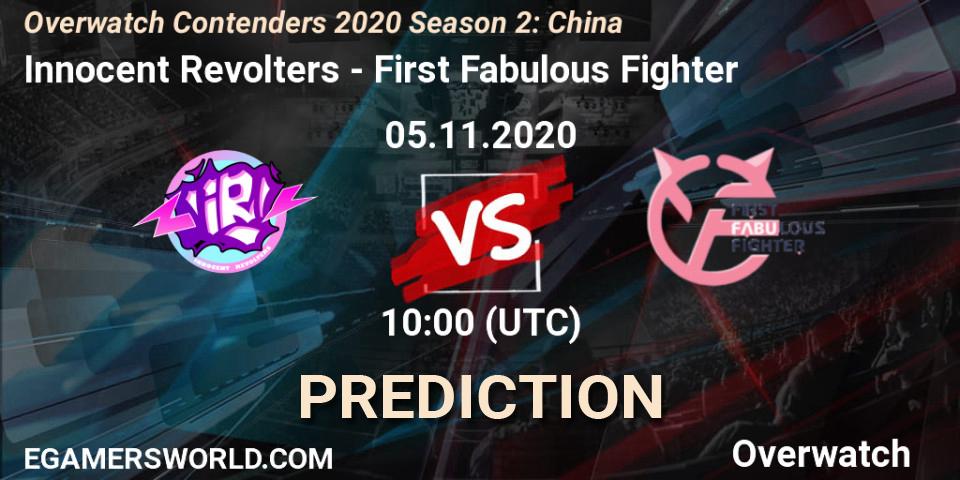 Prognoza Innocent Revolters - First Fabulous Fighter. 05.11.2020 at 06:00, Overwatch, Overwatch Contenders 2020 Season 2: China