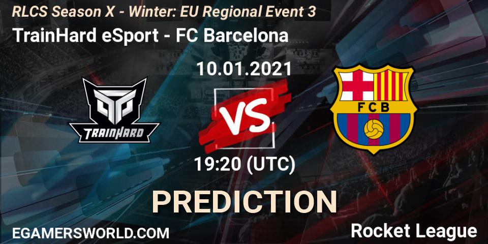 Prognoza TrainHard eSport - FC Barcelona. 10.01.21, Rocket League, RLCS Season X - Winter: EU Regional Event 3