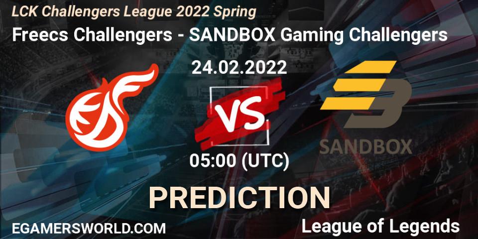 Prognoza Freecs Challengers - SANDBOX Gaming Challengers. 24.02.2022 at 05:00, LoL, LCK Challengers League 2022 Spring