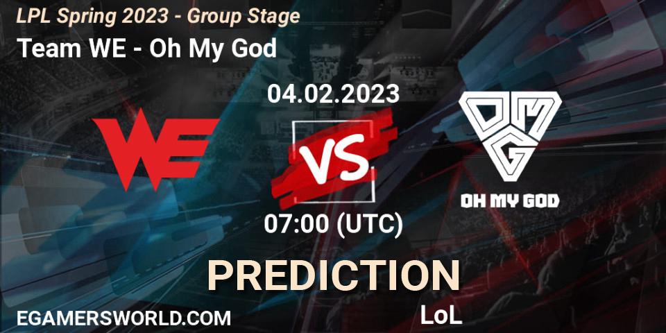 Prognoza Team WE - Oh My God. 04.02.23, LoL, LPL Spring 2023 - Group Stage
