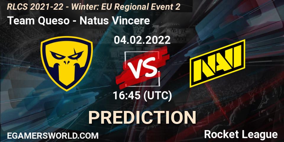Prognoza Team Queso - Natus Vincere. 04.02.2022 at 16:45, Rocket League, RLCS 2021-22 - Winter: EU Regional Event 2