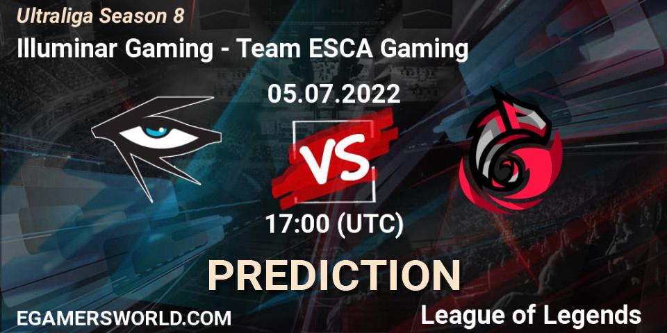 Prognoza Illuminar Gaming - Team ESCA Gaming. 05.07.2022 at 17:00, LoL, Ultraliga Season 8