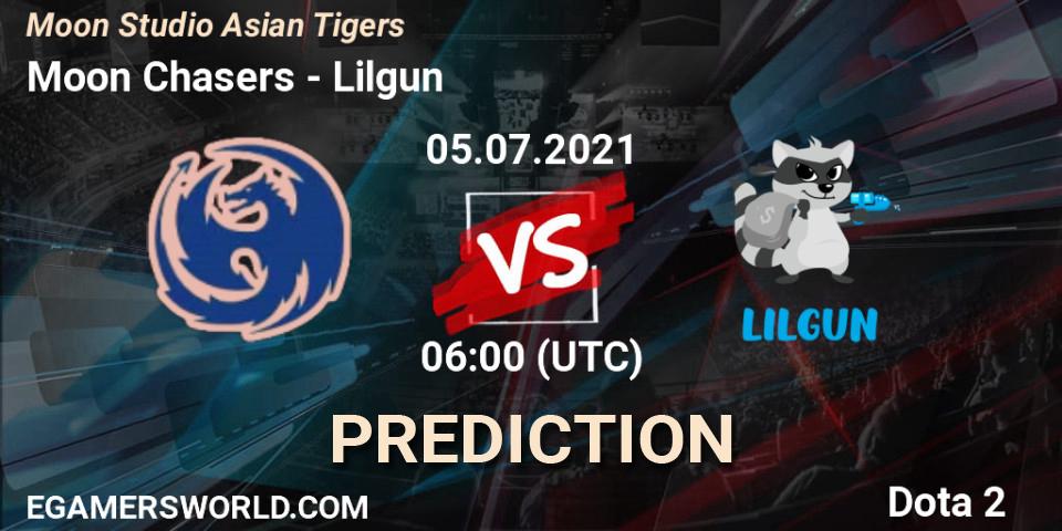 Prognoza Moon Chasers - Lilgun. 05.07.2021 at 06:09, Dota 2, Moon Studio Asian Tigers