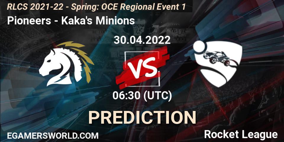Prognoza Pioneers - Kaka's Minions. 30.04.2022 at 06:30, Rocket League, RLCS 2021-22 - Spring: OCE Regional Event 1