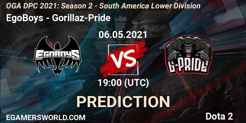 Prognoza EgoBoys - Gorillaz-Pride. 06.05.21, Dota 2, OGA DPC 2021: Season 2 - South America Lower Division 