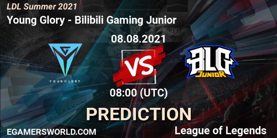 Prognoza Young Glory - Bilibili Gaming Junior. 08.08.2021 at 08:30, LoL, LDL Summer 2021