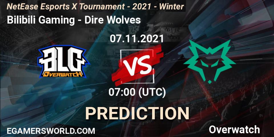 Prognoza Bilibili Gaming - Dire Wolves. 07.11.2021 at 08:30, Overwatch, NetEase Esports X Tournament - 2021 - Winter
