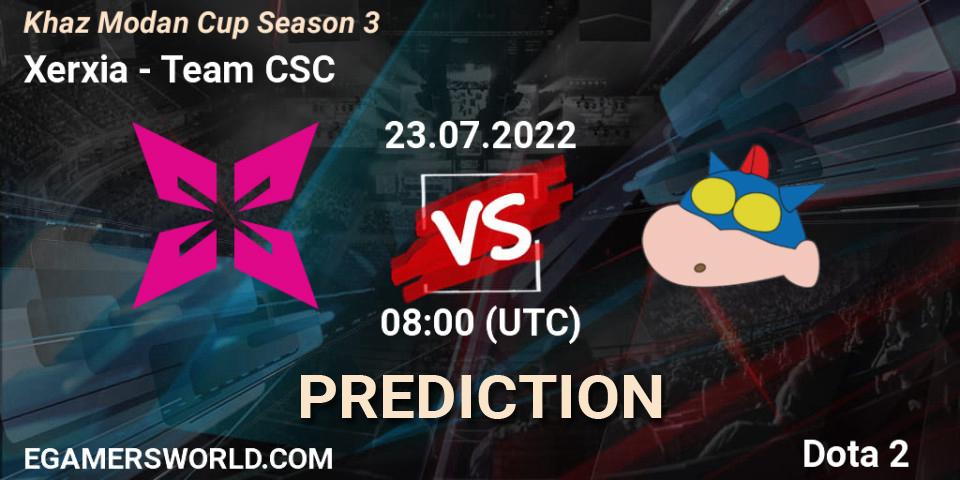 Prognoza Xerxia - Team CSC. 23.07.2022 at 08:16, Dota 2, Khaz Modan Cup Season 3