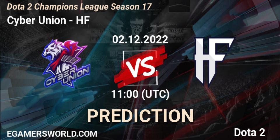 Prognoza Cyber Union - HF. 02.12.22, Dota 2, Dota 2 Champions League Season 17