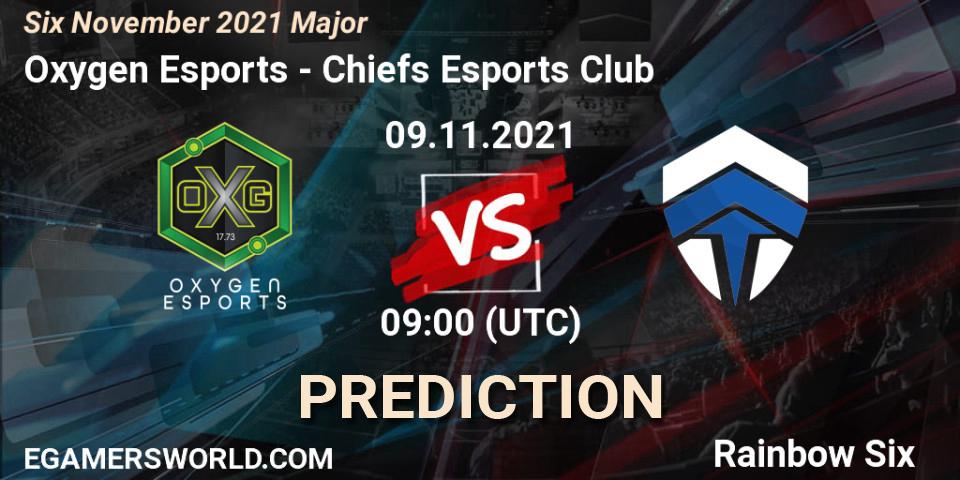 Prognoza Chiefs Esports Club - Oxygen Esports. 10.11.2021 at 16:30, Rainbow Six, Six Sweden Major 2021