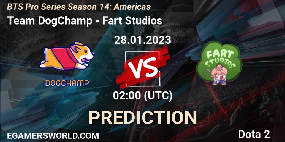 Prognoza Team DogChamp - Fart Studios. 28.01.23, Dota 2, BTS Pro Series Season 14: Americas