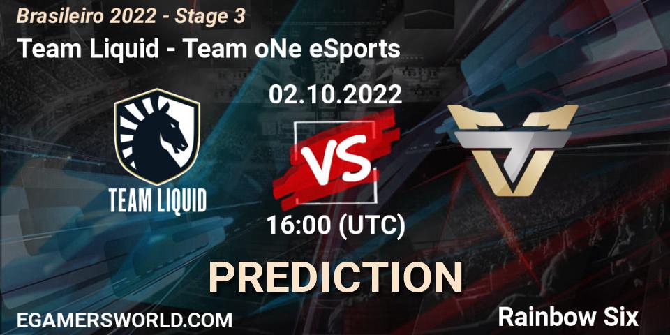 Prognoza Team Liquid - Team oNe eSports. 02.10.22, Rainbow Six, Brasileirão 2022 - Stage 3
