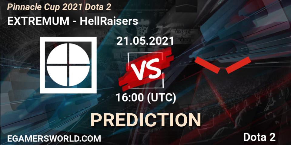Prognoza EXTREMUM - HellRaisers. 21.05.2021 at 16:01, Dota 2, Pinnacle Cup 2021 Dota 2