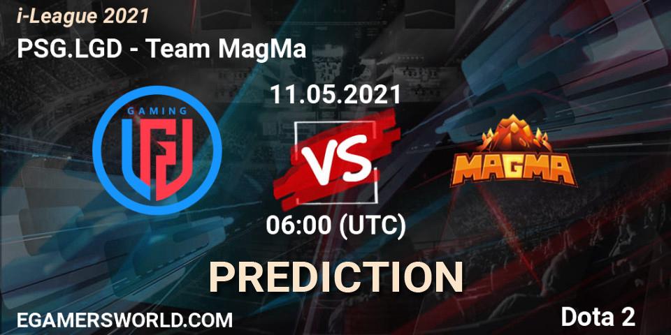 Prognoza PSG.LGD - Team MagMa. 11.05.2021 at 06:01, Dota 2, i-League 2021 Season 1