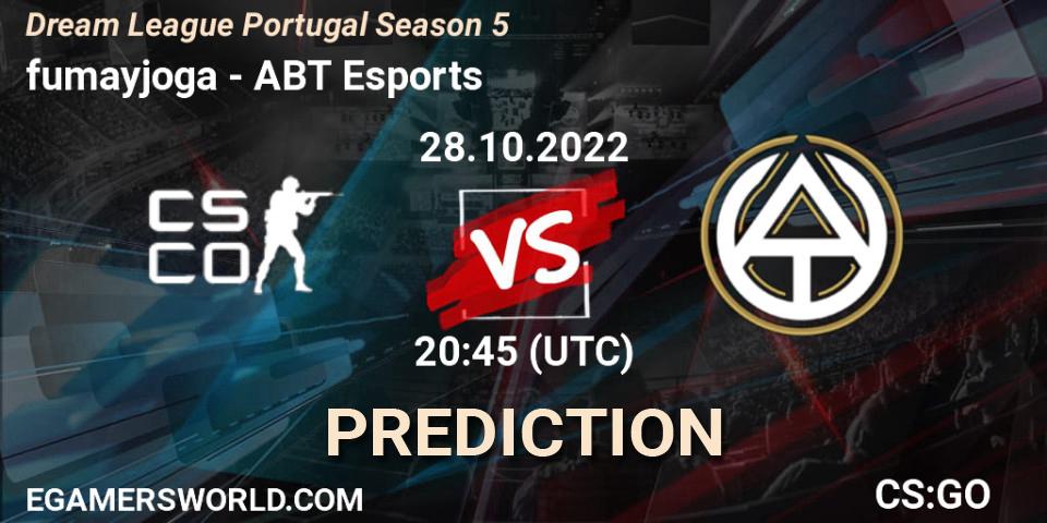 Prognoza fumayjoga - ABT Esports. 28.10.22, CS2 (CS:GO), Dream League Portugal Season 5