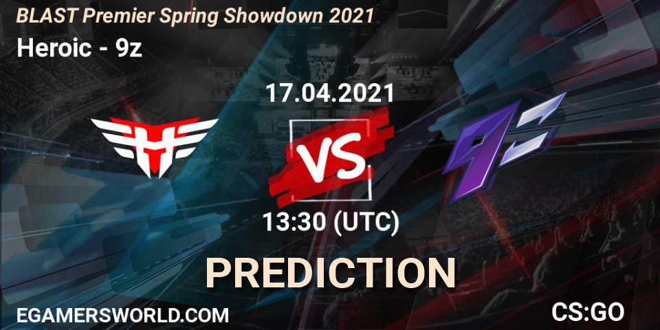 Prognoza Heroic - 9z. 17.04.2021 at 13:30, Counter-Strike (CS2), BLAST Premier Spring Showdown 2021