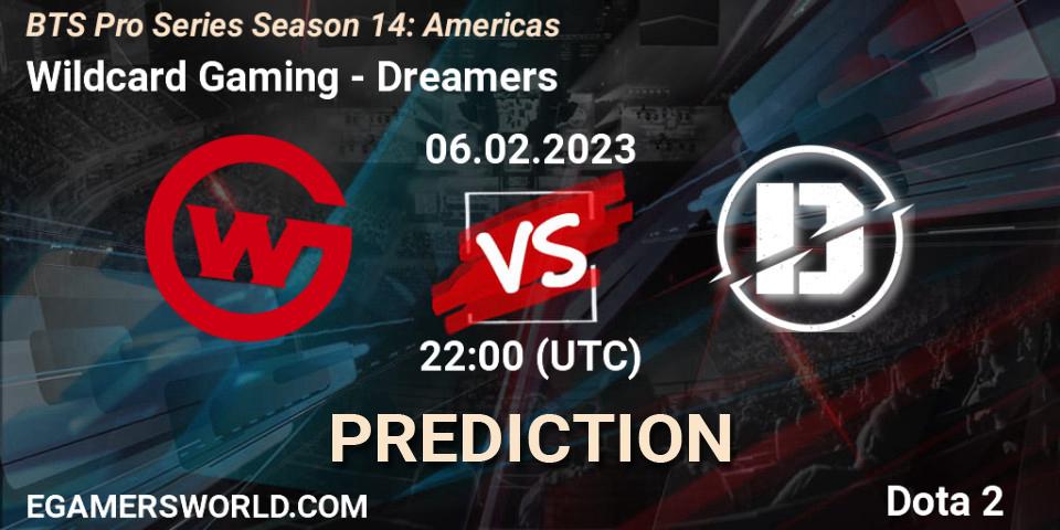 Prognoza Wildcard Gaming - Dreamers. 06.02.23, Dota 2, BTS Pro Series Season 14: Americas