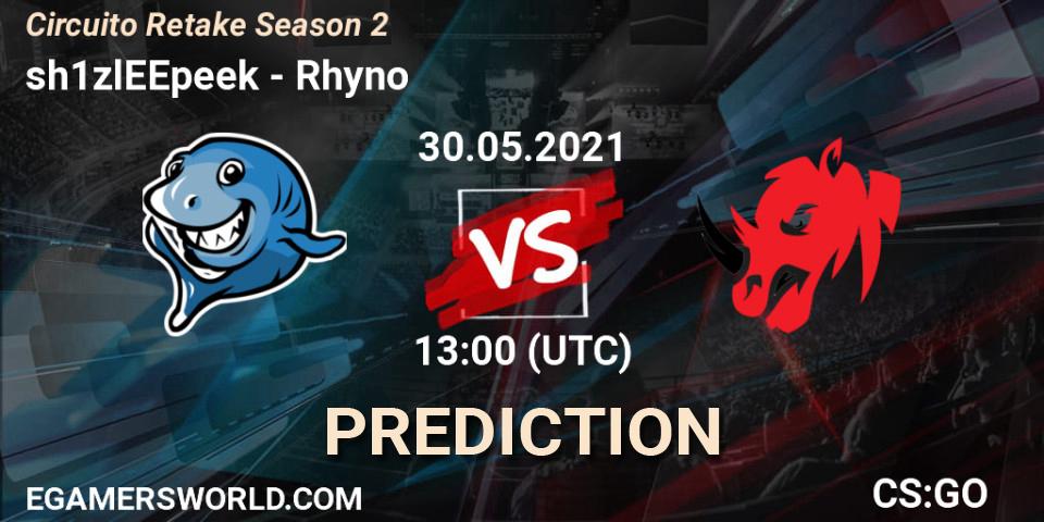 Prognoza sh1zlEEpeek - Rhyno. 30.05.2021 at 13:00, Counter-Strike (CS2), Circuito Retake Season 2