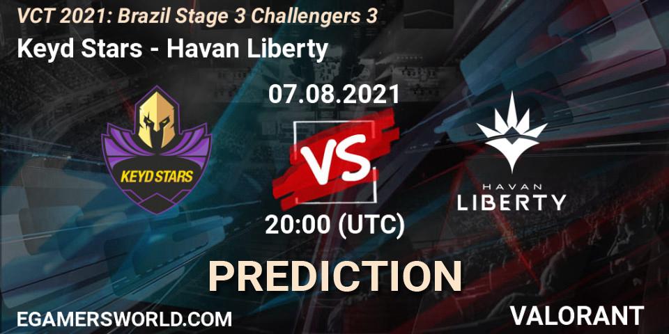 Prognoza Keyd Stars - Havan Liberty. 07.08.2021 at 20:00, VALORANT, VCT 2021: Brazil Stage 3 Challengers 3