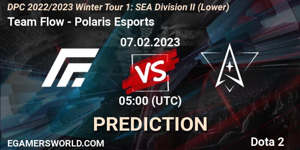 Prognoza Team Flow - Polaris Esports. 08.02.23, Dota 2, DPC 2022/2023 Winter Tour 1: SEA Division II (Lower)