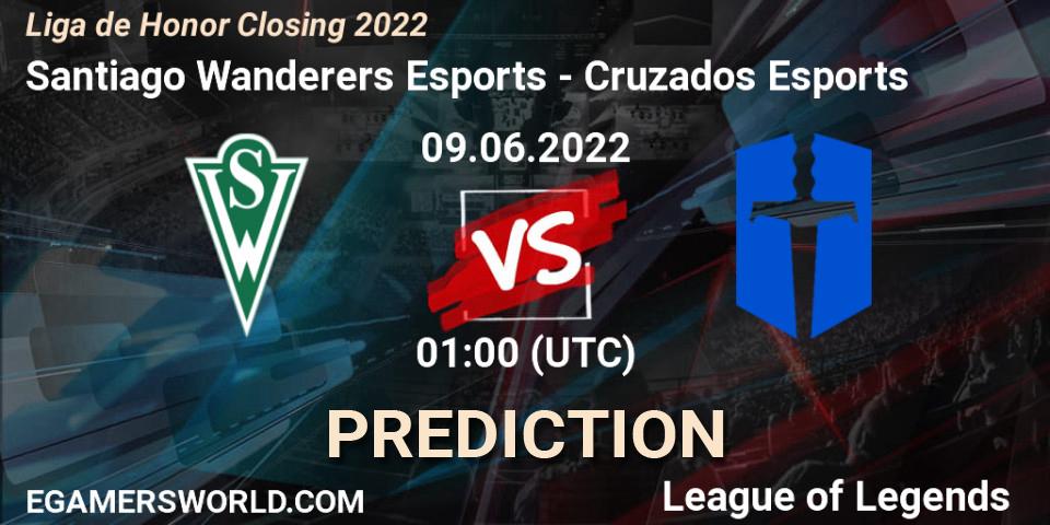 Prognoza Santiago Wanderers Esports - Cruzados Esports. 09.06.2022 at 01:00, LoL, Liga de Honor Closing 2022