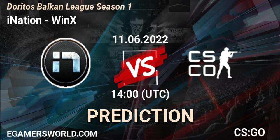 Prognoza iNation - WinX. 11.06.2022 at 14:10, Counter-Strike (CS2), Doritos Balkan League Season 1