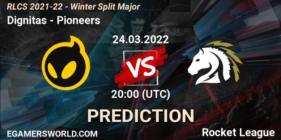 Prognoza Dignitas - Pioneers. 24.03.2022 at 17:00, Rocket League, RLCS 2021-22 - Winter Split Major