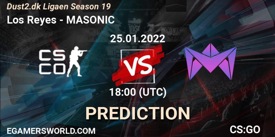 Prognoza Los Reyes - MASONIC. 25.01.2022 at 18:00, Counter-Strike (CS2), Dust2.dk Ligaen Season 19
