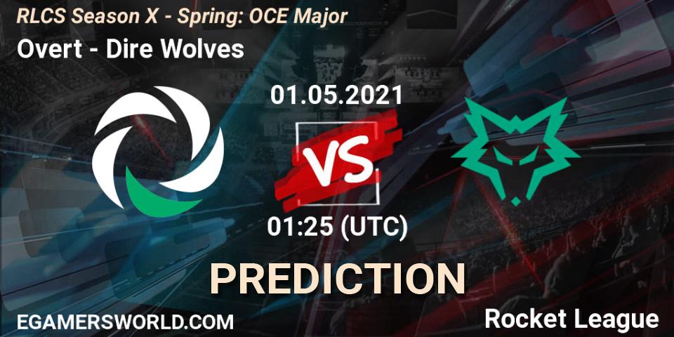 Prognoza Overt - Dire Wolves. 01.05.2021 at 01:25, Rocket League, RLCS Season X - Spring: OCE Major