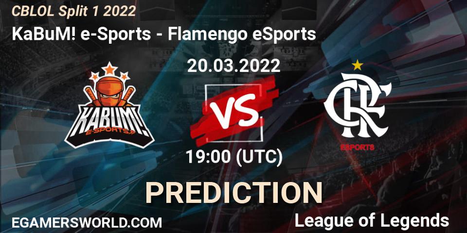 Prognoza KaBuM! e-Sports - Flamengo eSports. 20.03.22, LoL, CBLOL Split 1 2022