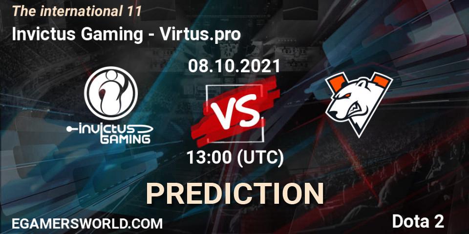 Prognoza Invictus Gaming - Virtus.pro. 08.10.21, Dota 2, The Internationa 2021